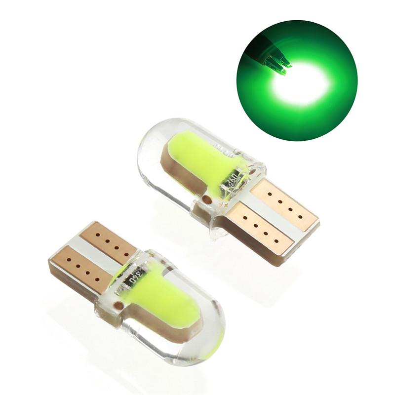 10Pcs T10 W5W Led Car Interior Colored Light Wedge Clearance Lamp Parking Bulb Silicone Marker Lamp