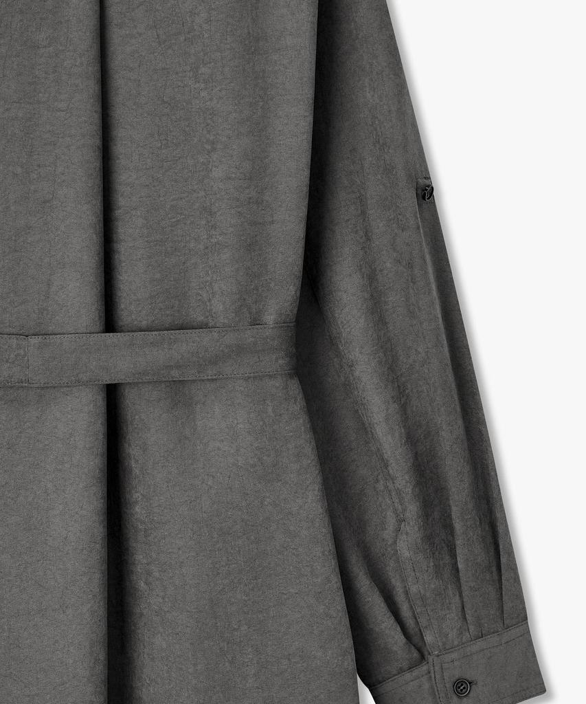 Bobeu Belt Detail Soft Touch Dress _Charcoal_7156337003