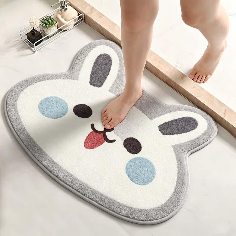 Утолщенный Специальной Формы Влагопоглощающий Коврик Для Ванной Комнаты Фланелевый Коврик Для Туалета Нескользящий и Грязеотталкивающий Коврик Для Ног в Душевую