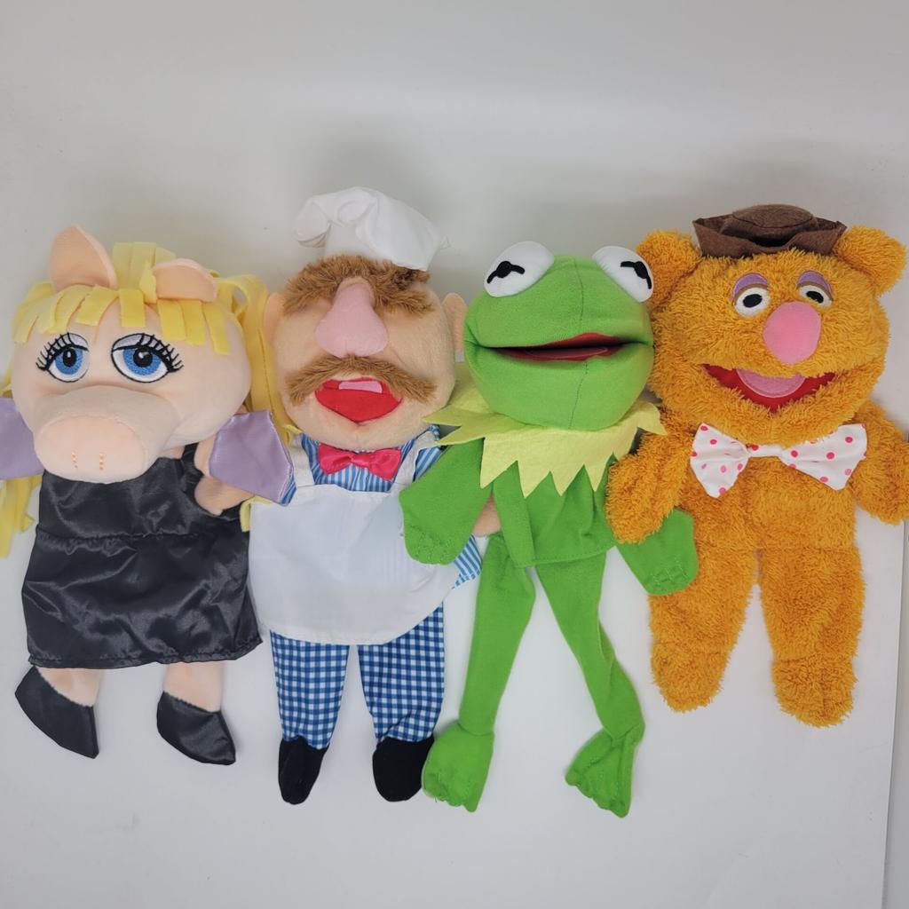 The Muppets Puppet Kermit Frog Fozzie Bear Swedish Chef Miss Piggy Gonzo WALDORF Plush Stuffed 28cm Hand Puppets Baby Kids Toys