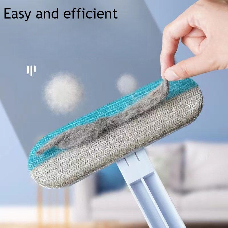 3 in 1 Pet Hair Remover Brush Long Handle Brush Pet Fur Cleaning Tool Manual Cat Dog Hair Remover Brush