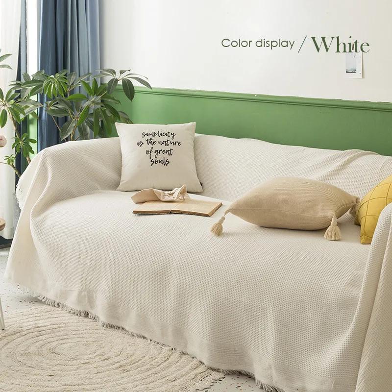 Чехол для дивана в богемном стиле для сдаваемой в аренду недвижимости Four Seasons, ткань с волнистым узором