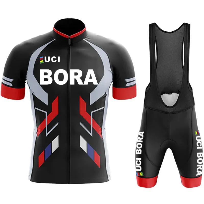Cycling suit BORA cross-border 2023 Tour de France road bike short-sleeved suit perspiration and moisture absorption event breathable and quick drying