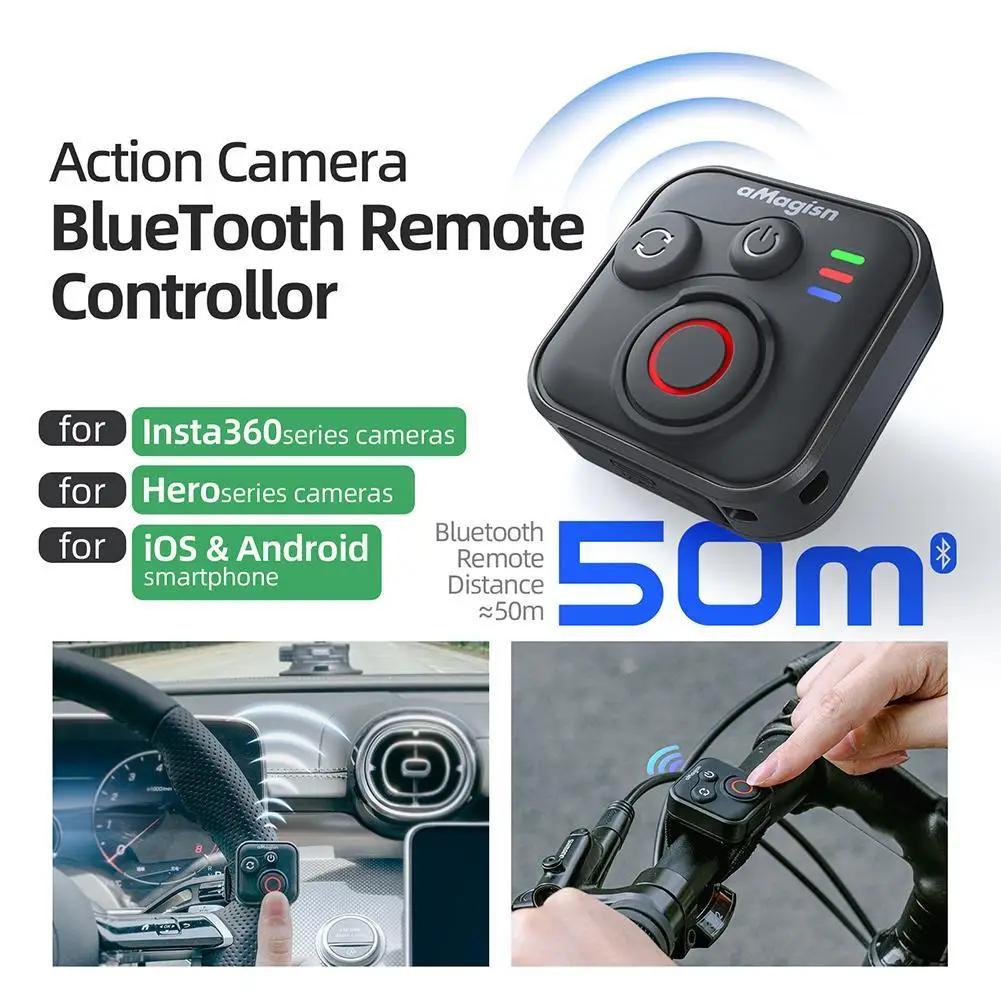 Беспроводной Bluetooth пульт дистанционного управления для Insta360 X5/X4/Ace Pro 2/Ace Pro/Go 3S, контроллер съемки для камеры Gopro Hero 13 12, Аксессуар