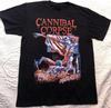 Футболка группы Cannibal Corpse Размер L Tomb of The Mutilated Черная Смертельный Метал Музыкальная Футболка Летняя Свободная Хлопок Принт Короткий Рукав