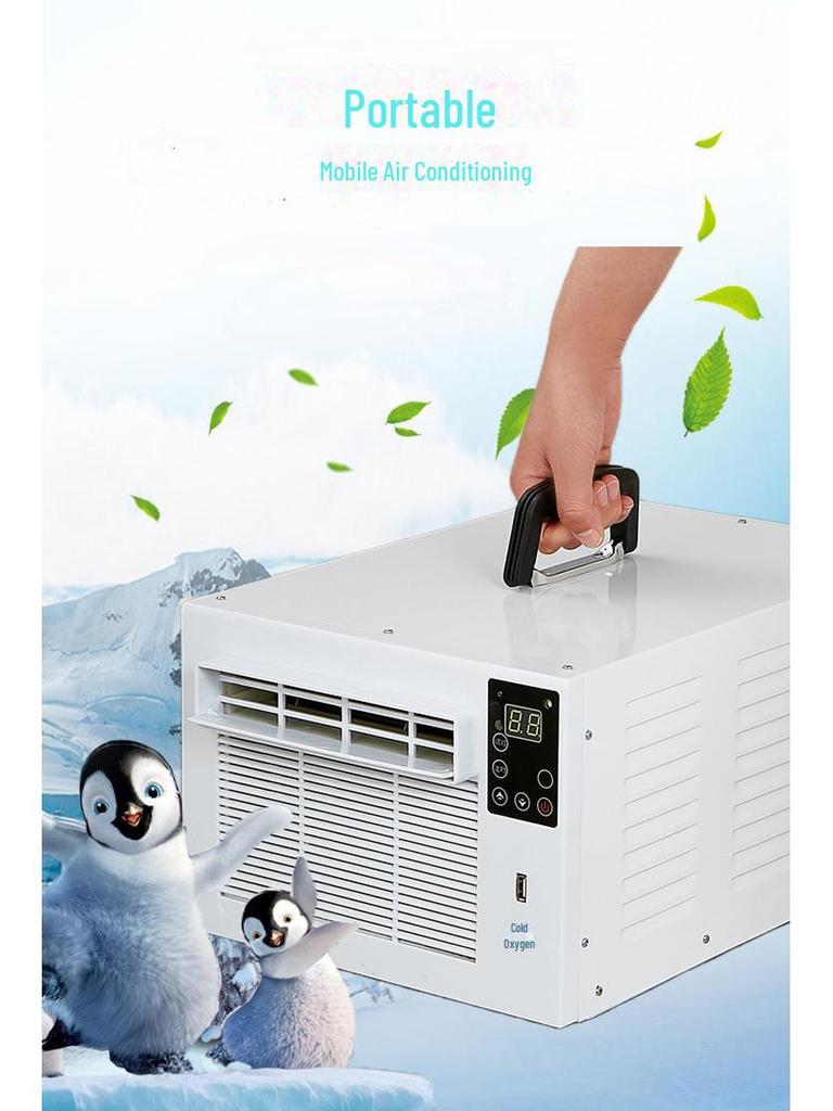 Портативный мини-кондиционер с бесплатной установкой — включает в себя охлаждение для домашних животных, москитную сетку и аксессуары для шкафа, заказывайте индивидуально