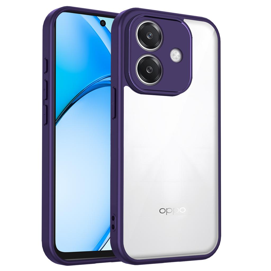 EUCAGR Чехол для Oppo A3X 4G с воздушными подушками, противоударный силиконовый бампер, прозрачная матовая задняя крышка, жесткий чехол для телефона для Oppo A3X