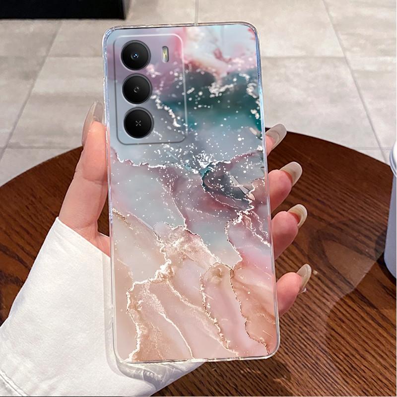 Для Realme C71 4G Чехол RMX5303 Прозрачный Мягкий Силикон Роскошный Милый Кролик с Сердечком Забавный Узор Защитный Бампер Чехол для Телефона Realme C71