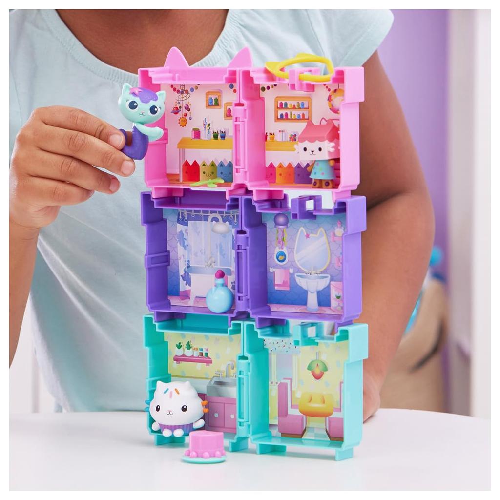 Кукольный домик Соединяемый Мини-дом Детская Коробка-комната Габби