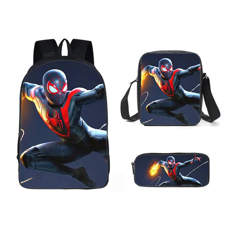 Backpack Three Piece Set Waterresistant Material Kids For