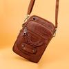 Vintage Crossbody Phone Purse PU Leather Shoulder Bag Women Mini Handbags