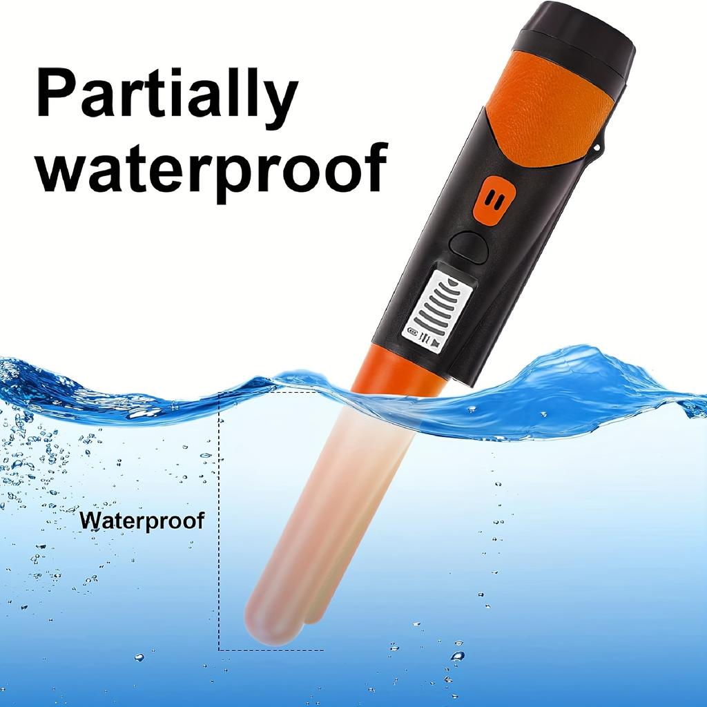 Указатель обнаружения металла, 3 режима сигнализации, высокая чувствительность, с ЖК-дисплеем и футляром для ремня, может обнаруживать золотые монеты, серебряные украшения, водонепроницаемый