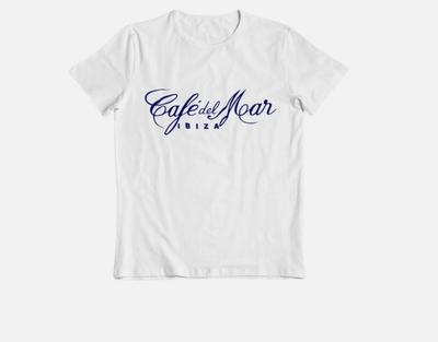 Классическая мужская футболка Café Del Mar Ibiza с логотипом, белая футболка, музыкальный топ Сан-Антонио