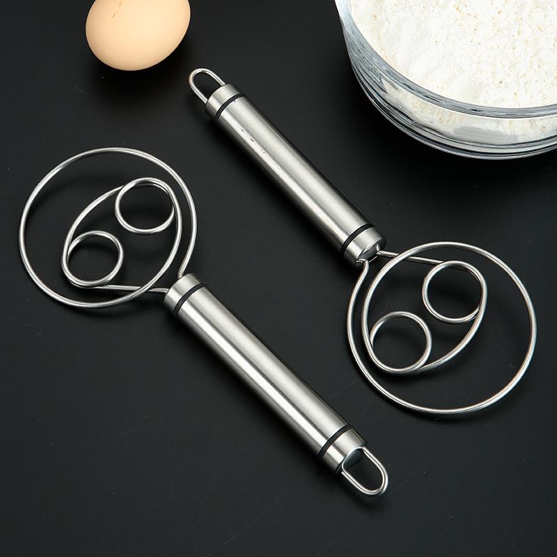 Stainless Steel Double-Loop Whisk for Baking