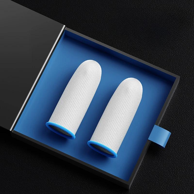 Игровые наперстки для мобильного телефона, влагостойкие, защита пальцев, игровые, нескользящие, стеклянные, серебряное волокно, наперстки