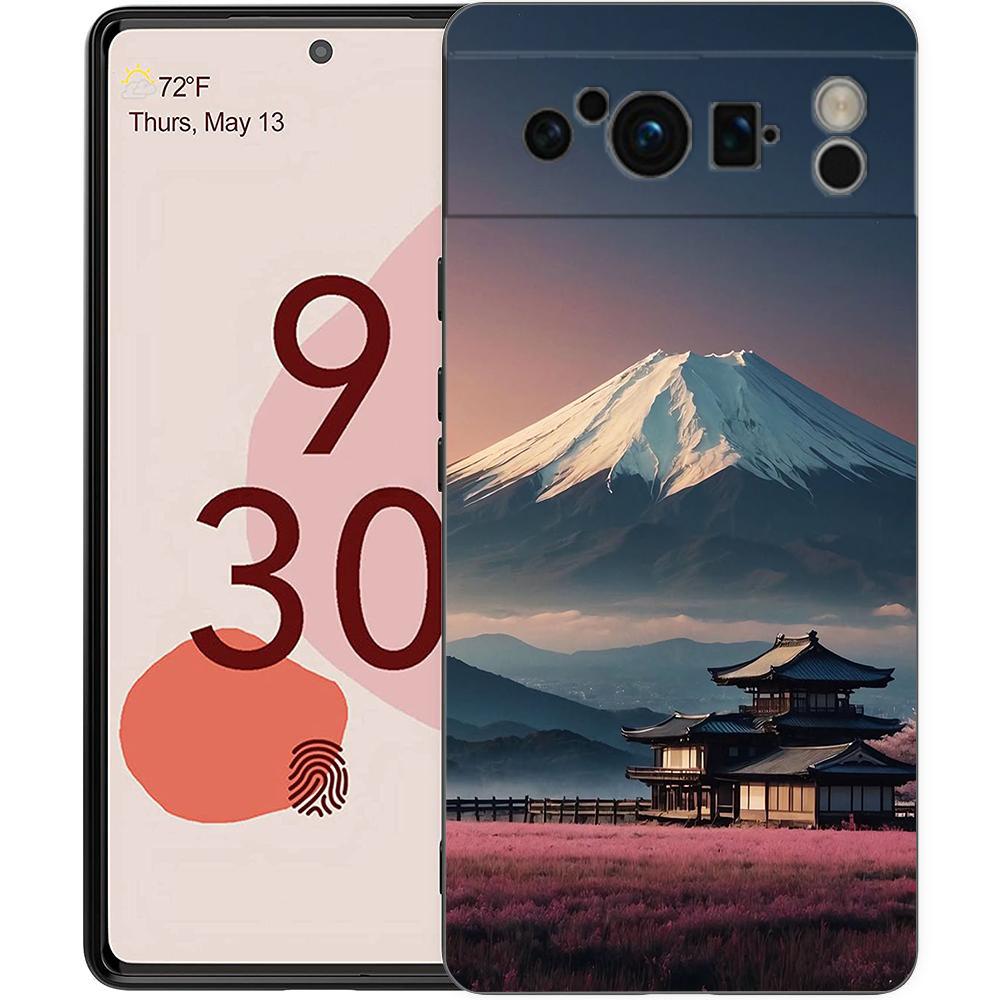 Япония Гора Фудзи Цветение сакуры Для Google Pixel 8 Pro Чехол для телефона Pixel 9 Pro XL TPU Чехол Pixel 8 Pro 8A 7A 7 6A 6 Pro Чехол