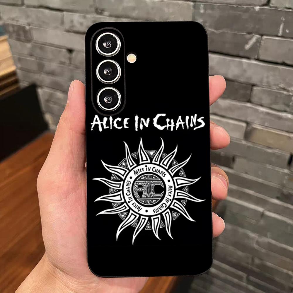 Retro Band Alice In Chains Phone Case For Samsung S26 S25 Edge S24 S23 S22 S21 S20 Ultra Plus Fe Galaxy Silicon Cover