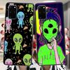 Alien Space Silicone Case For Samsung Galaxy S22 S21 Ultra S20 Fe Plus A53 A73 A52 A72 A51 A71 A22 A12 A32 A50 A33 A13 Cover