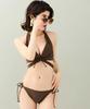 Купальник Бикини натуральный, но упругий Ап коричневый [Sanai Paradise] комплект, [Натуральный бюстгальтер], бикини без косточек, 55-53-3-1652,