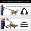 Outdoor running pet leash nylon reflective night run walk fanny pack leash dog leash set