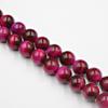 Magenta Tiger Eye 4-12mm Round Stone Beads Loose Spacer Beads for Jewelry Bracelets Making Accessories DIY 15"