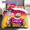Broncos Glory Bedding Quilt Set Quilt Cover Pillowcase Home Decoration Birthday Gift (1 * duvet cover + 2 * pillowcase, without core)