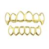 New 1Set Hip Hop Teeth Top And Bottom Mouth Teeth Grills Fashion Removable Up + Down