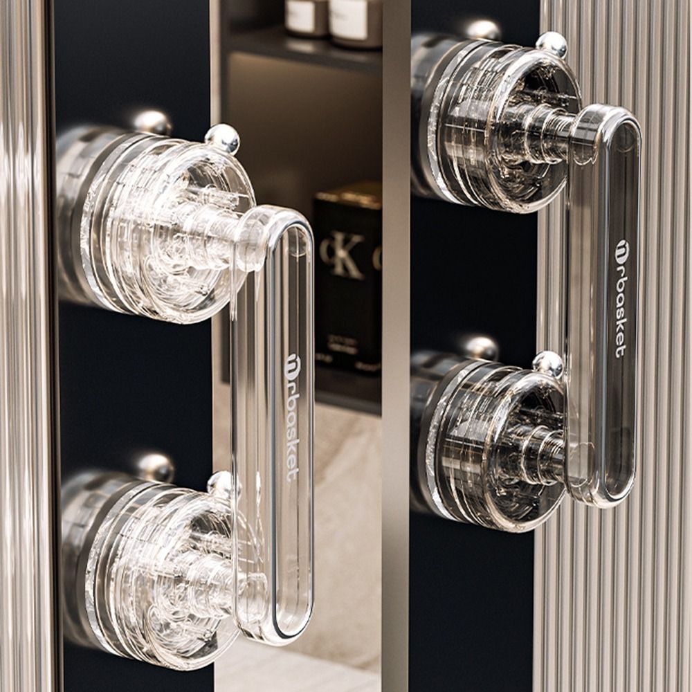 Anti-slip Sliding Door Handle Waterproof Wardrobe Door Handle Suction Cup Door Handle Bathroom