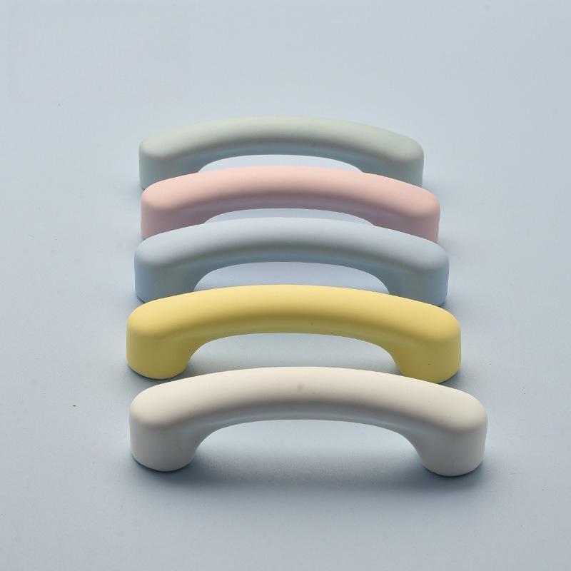 Matte Color Cloud Star Cabinet Knob Cute Cartoon Anti‑Collision Handle For Kids Room Wardrobe Drawer