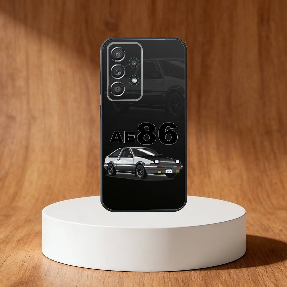 JDM Car AE-86 Phone Case For Samsung S25,S24,S21,S22,S23,S30,Ultra,S20,Plus,Fe,Note,10,9,5G Black Cover
