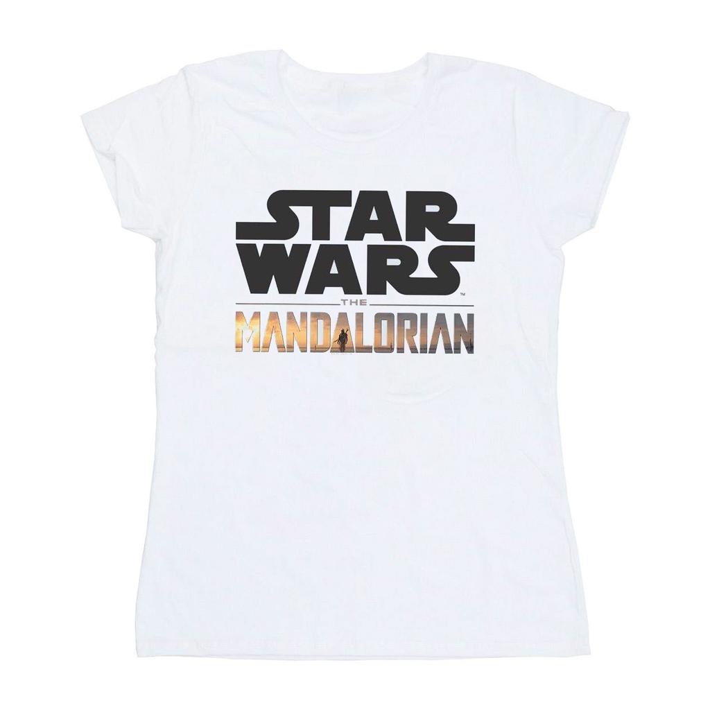 STAR WARS Женская хлопковая футболка с логотипом Мандалорца