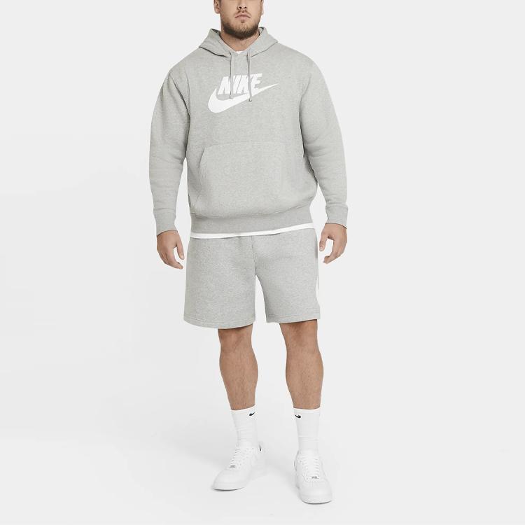 Nike Спортивные повседневные шорты с логотипом и шнурком, мужские брюки серого цвета BV2721-063