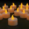 12/24Pc Flameless Flickering LED Tea Light Candles Battery Operated Warm Yellow Electronic Tealight For Aniversary Wedding Decor