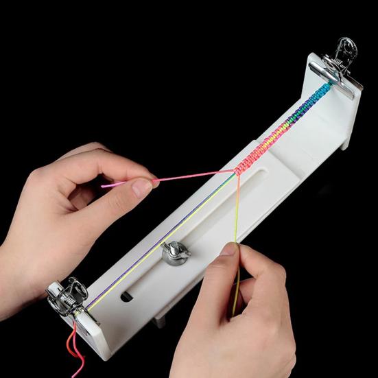 Регулируемый станок для плетения браслетов, рама для плетения браслетов, станок для ручного вязания браслетов своими руками для начинающих, для изготовления браслетов, шнурков, брелоков