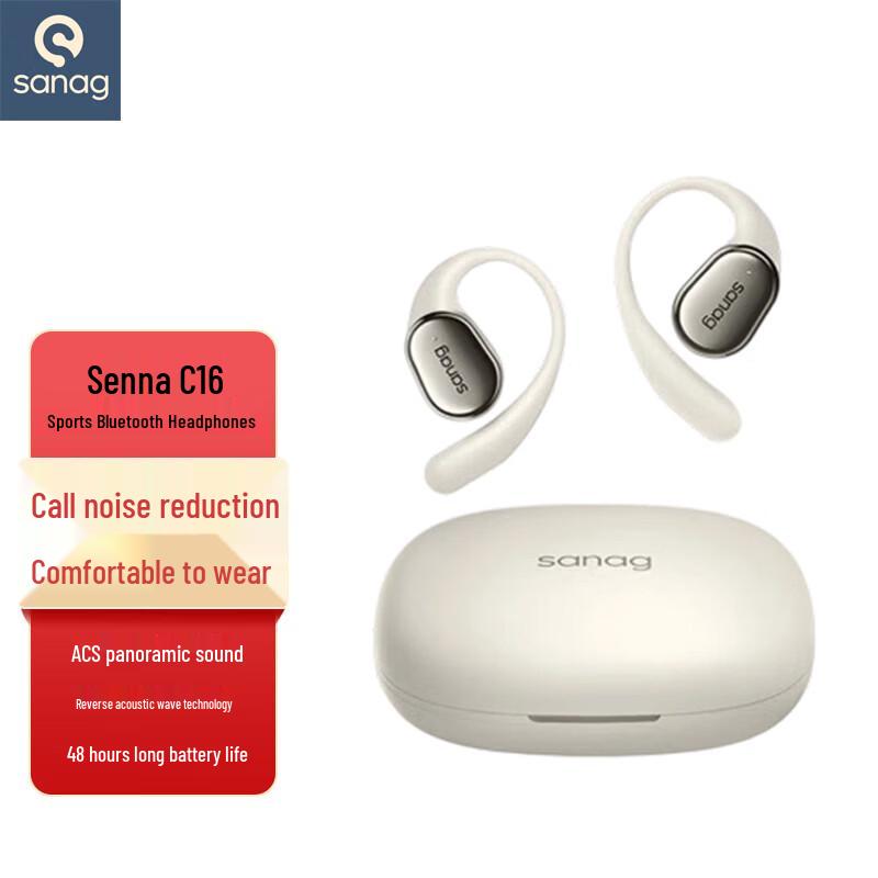 Спортивные Bluetooth-наушники SANAG C16S с открытыми ушными крючками