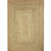 Living Room Rug In Handmade Natural Braided Jute 200x250