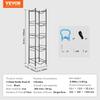 5 Tiers Water Jug Holder Single Row Water Bottle Rack for 5 Bottles Black