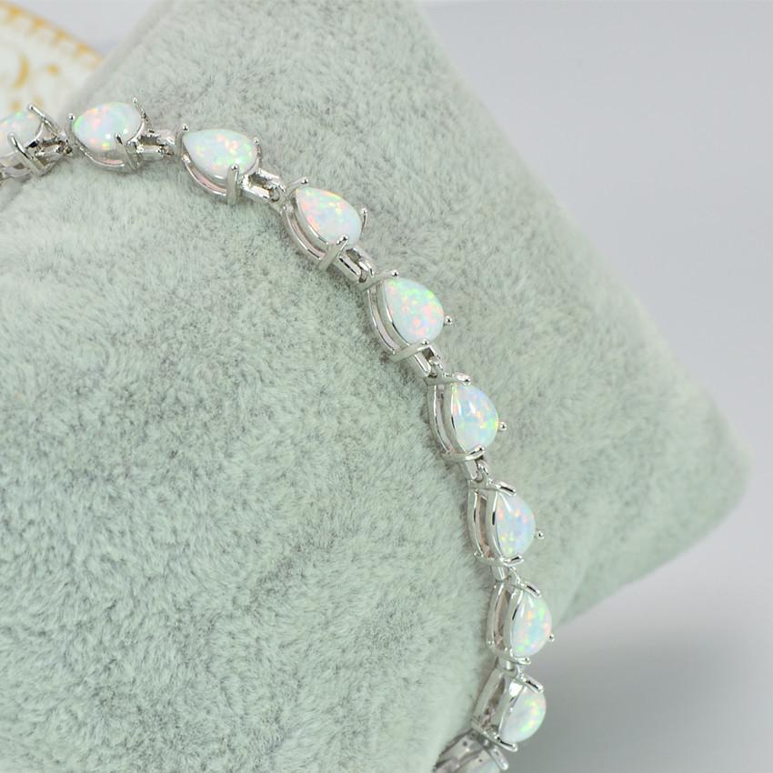 Набор: Браслет и Ожерелье 'Гавайская Капля Воды' с Опалом