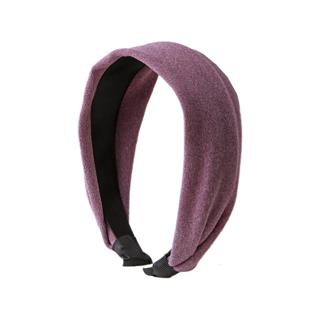 Wide-brimmed Headband for Women, High-grade Pure Color, Versatile Headband, High Skull Headband, Face Wash and Makeup Pressing Hairpin Headdress