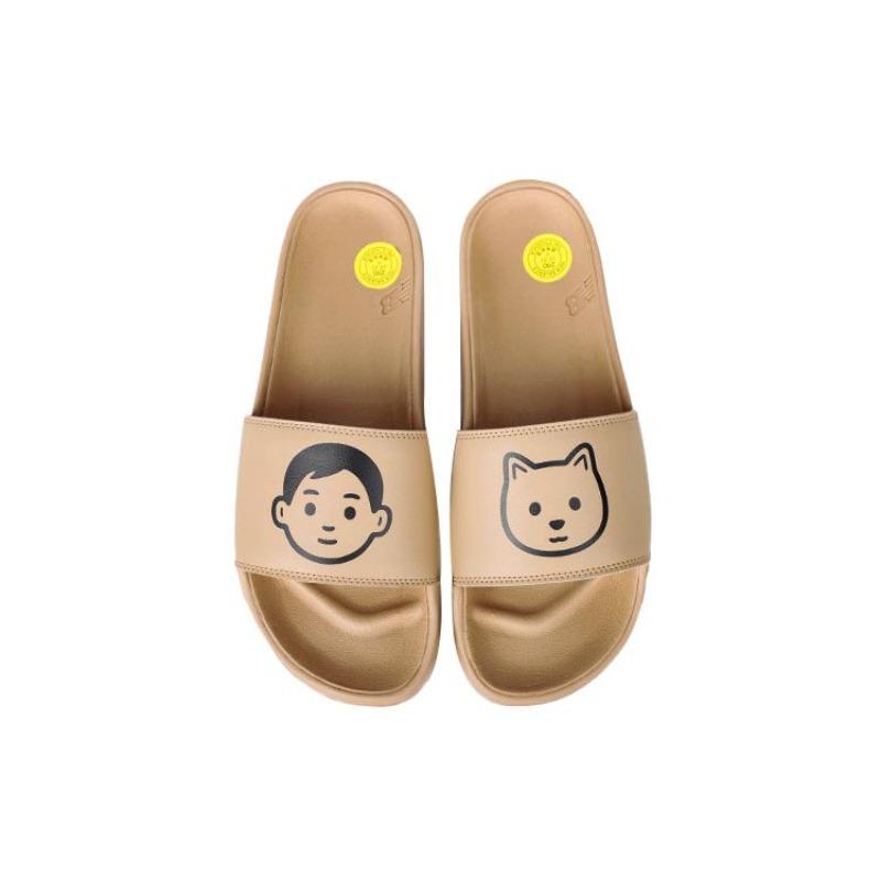 Noritake x New Balance 200 Series Co-Branded Trendy Sports Slides Light Coffee SMF200NS