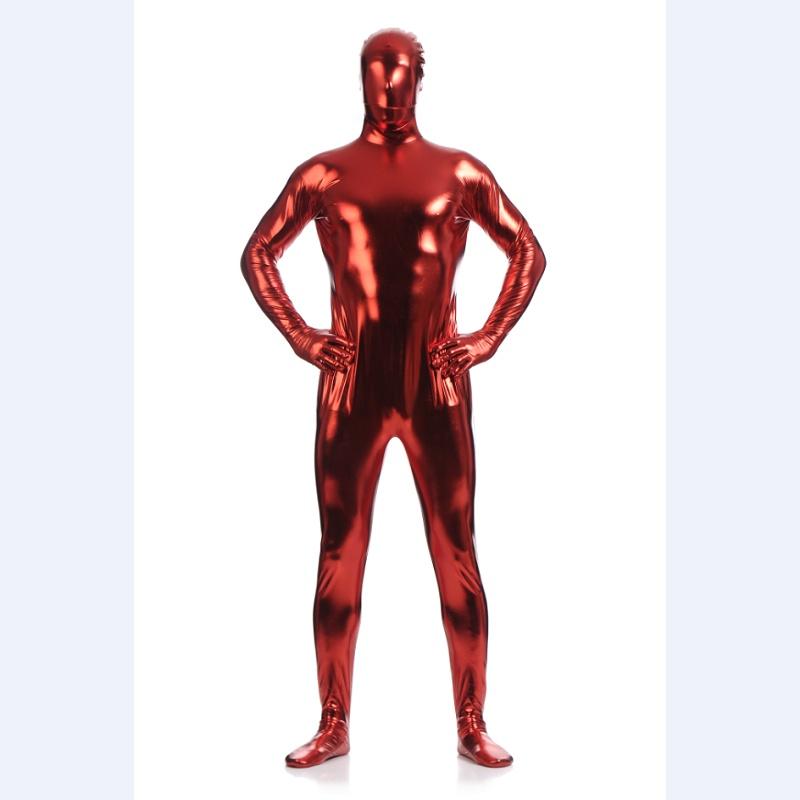 Stylish Turtleneck Unitard Man Spandex Bodysuit With Comfortable Elastic Fit