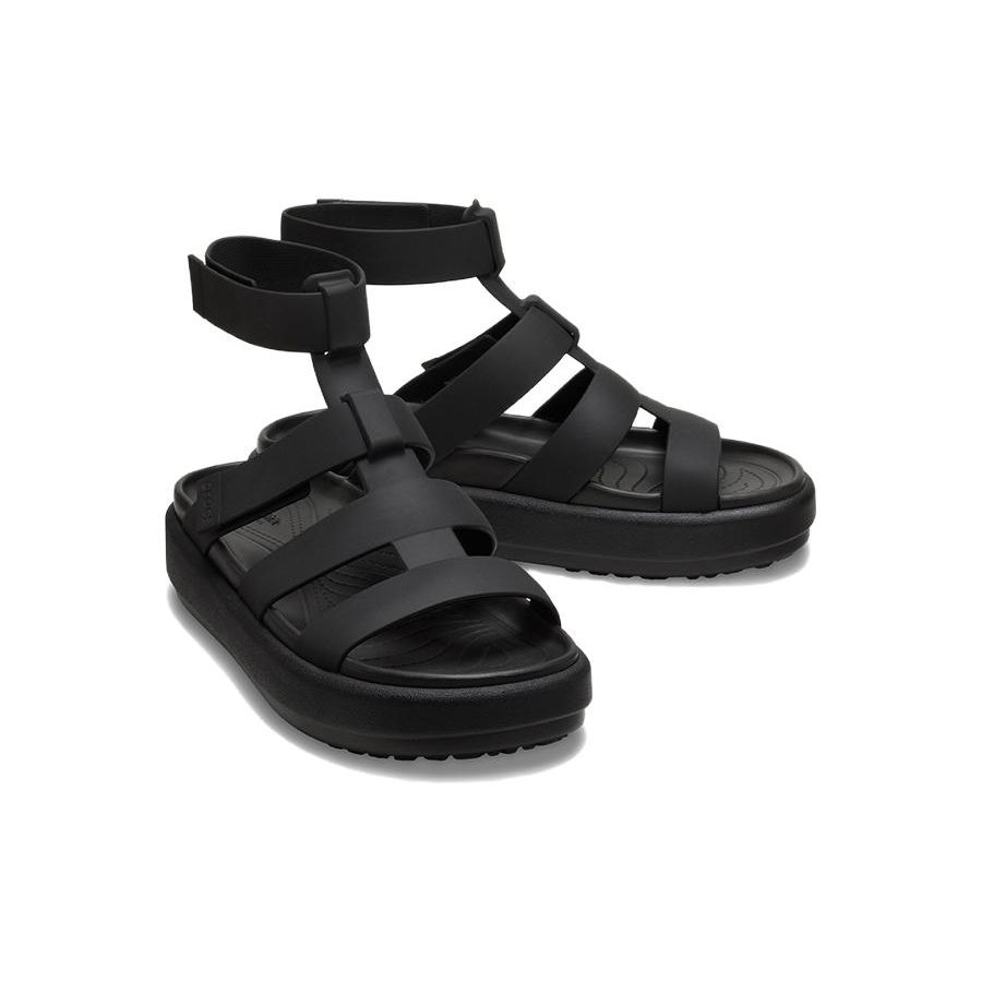 Crocs Comfortable Casual Roman Sandals Women Sandals Black 209557-060