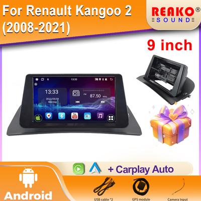 Android для Renault Kangoo 2 (2008-2021) Автомобильный радиоприемник DSP GPS Мультимедиа Видеоплеер Беспроводной CarPlay Android Auto 2din Стерео