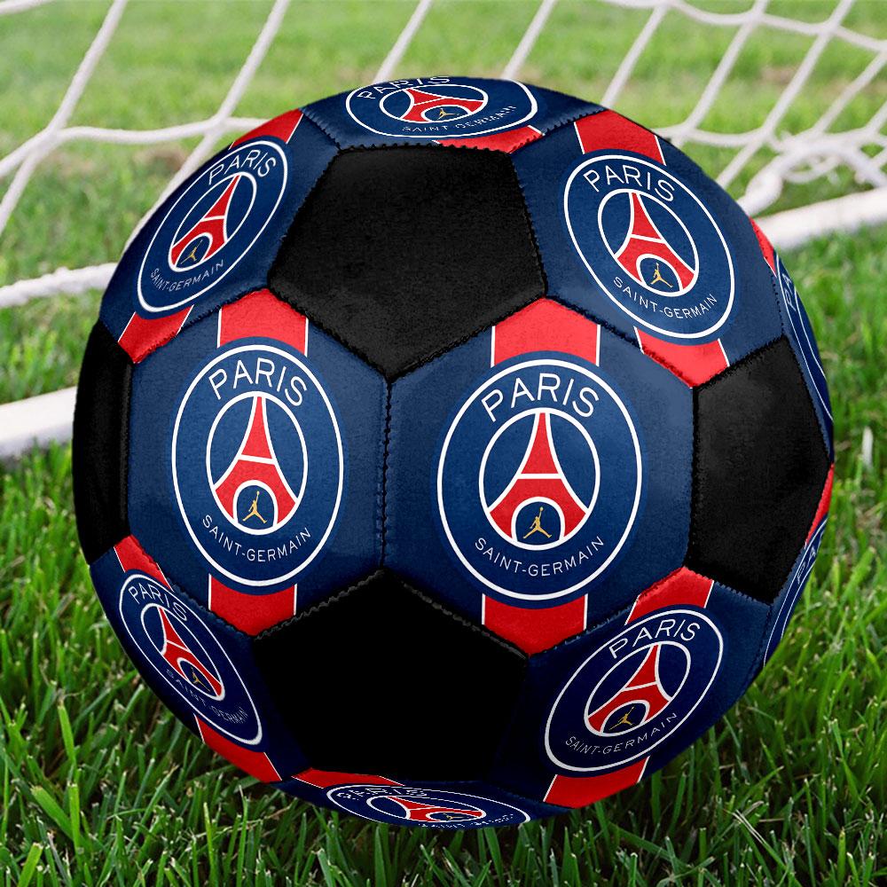 Paris Saint-Germain F.C. Soccer Ball Size 5 Colorful Machine Stitched PVC Competition Ready Durable High-Bounce