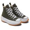 Converse Run Star Hike Heightened Platform High Top Canvas Shoes Unisex Army Green