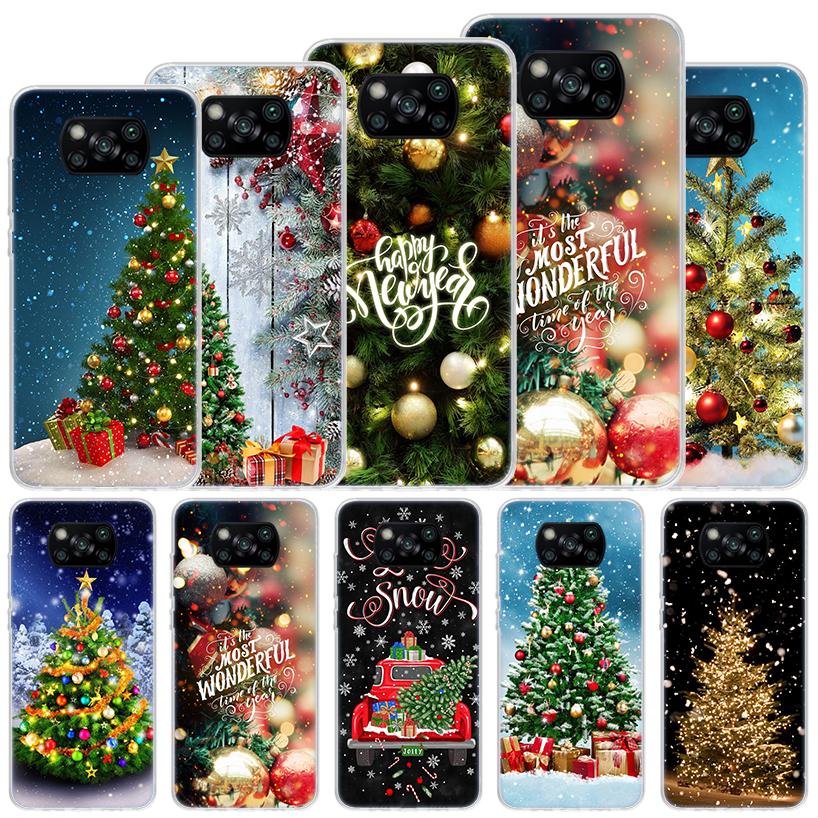 Merry Christmas Tree Snow Soft Case For Xiaomi Poco X7 X6 X5 X4 X3 Nfc F7 Ultra F6 F5 Pro Phone Cover F4 Gt F3 M5S M4 M3 M5 M6 C
