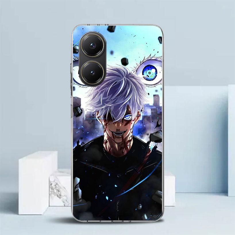 Kaisen J-Jujutsu Годжо Сатору Чехол для телефона для Xiaomi Poco F7 Ultra X5 X6 X7 Pro M7 Redmi 15C 15 13C 13 12C 12 10C 10 10A 9 9C 9A 9