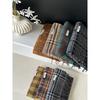 Jiangzuo Maillard Plaid Scarf - Korean Style, Trendy & Warm for Autumn/Winter, W700