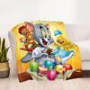 Tom And Jerry Adventure Suitable blanket for offices, travel, living rooms also a good gift for friends and family Suitable for all seasons.