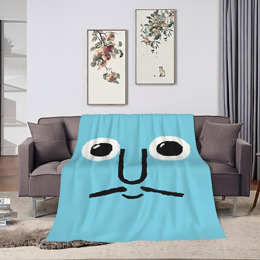 Blanket Funny For Soft Throw Art Blanket for Picnic Bed Sofa Home J-Jean Face Bedroom Fashion J-Jullien Cozy Warm Comfortable